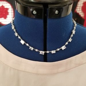 Pure silver with cubic zirconia